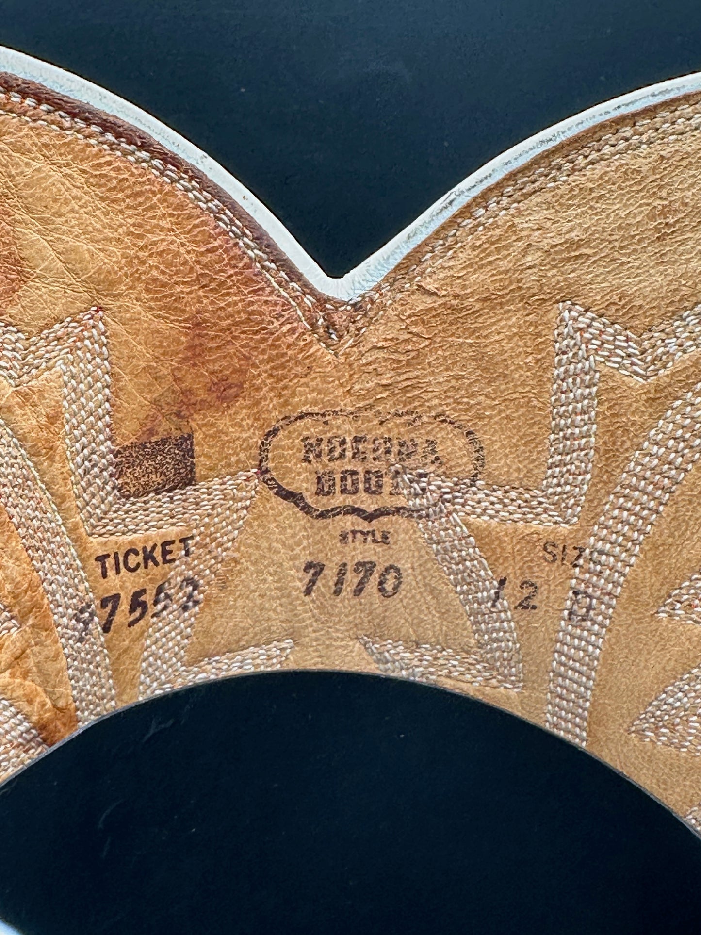 1970's Nocona Preban Chocolate Sea Turtle Cowboy Boots 12 D