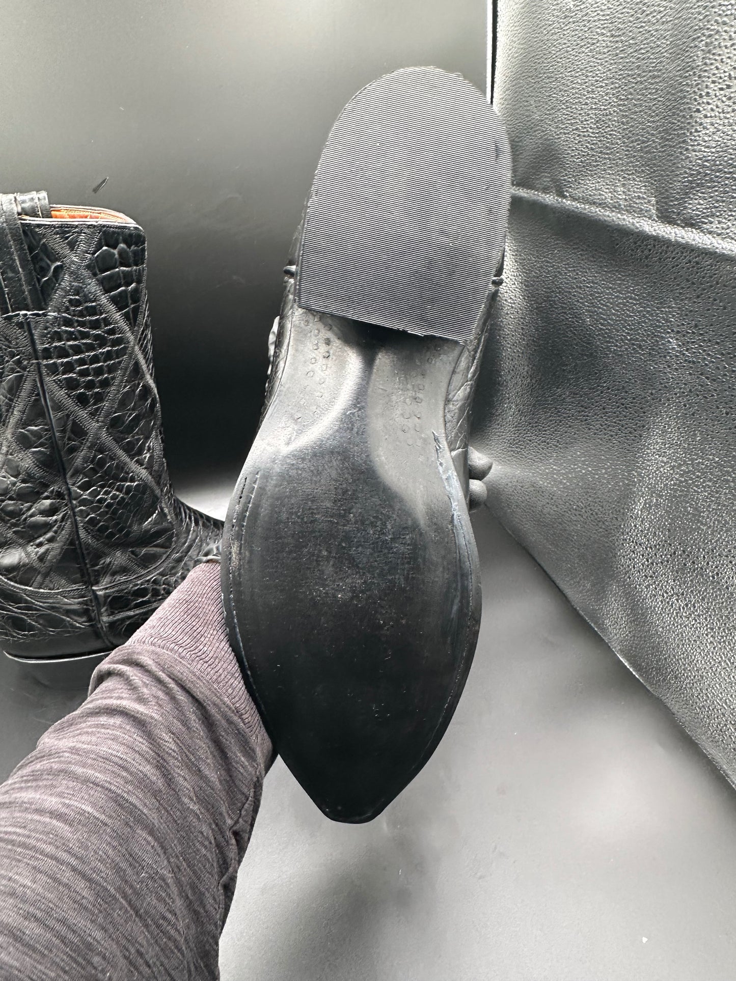 1950's Tony Lama Full American Alligator Cowboy Boots size 11 D