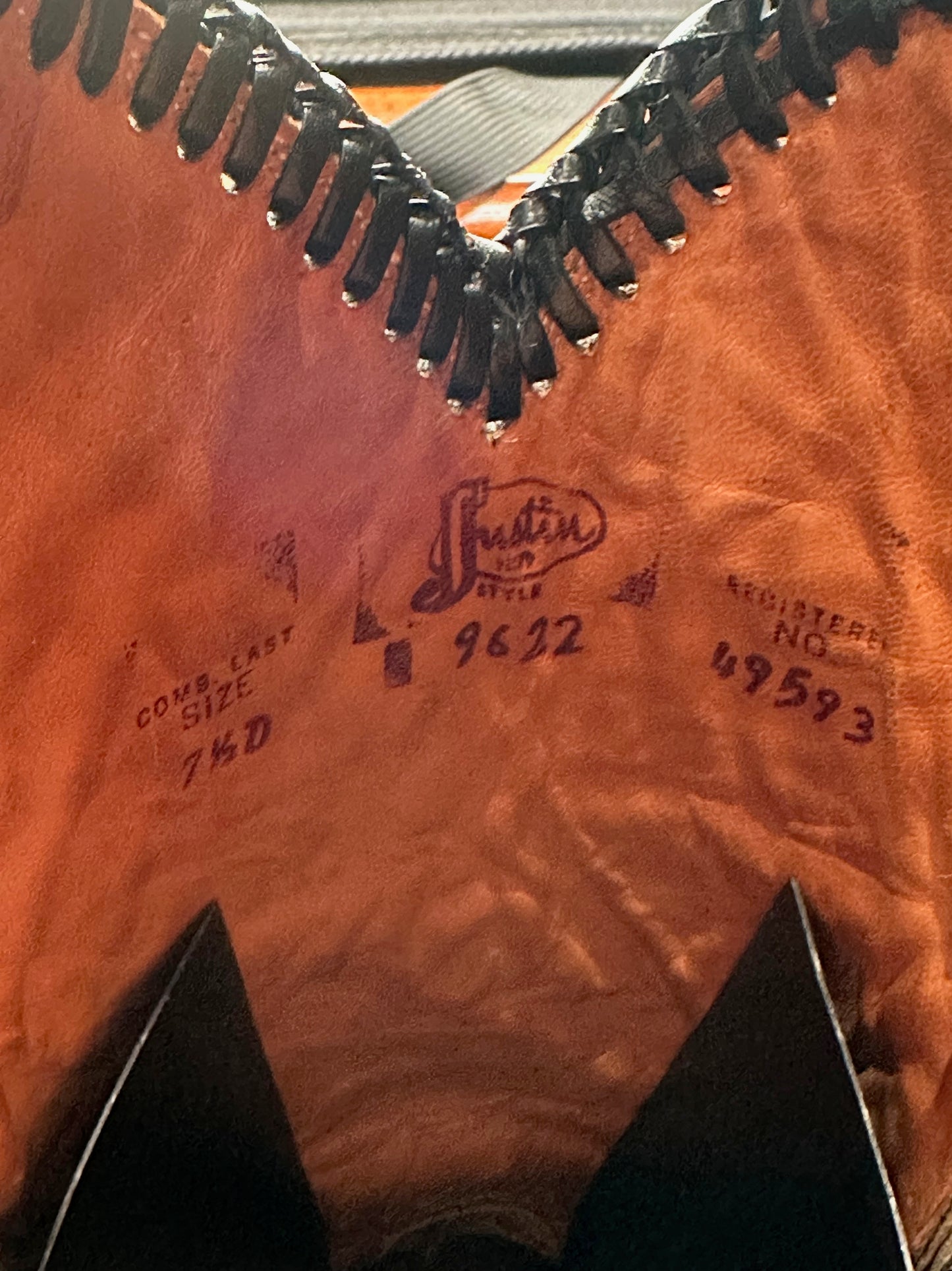 Justin Preban Custom Full Sea Turtle Cowboy Boots w/ Braided Cord size 7.5 D