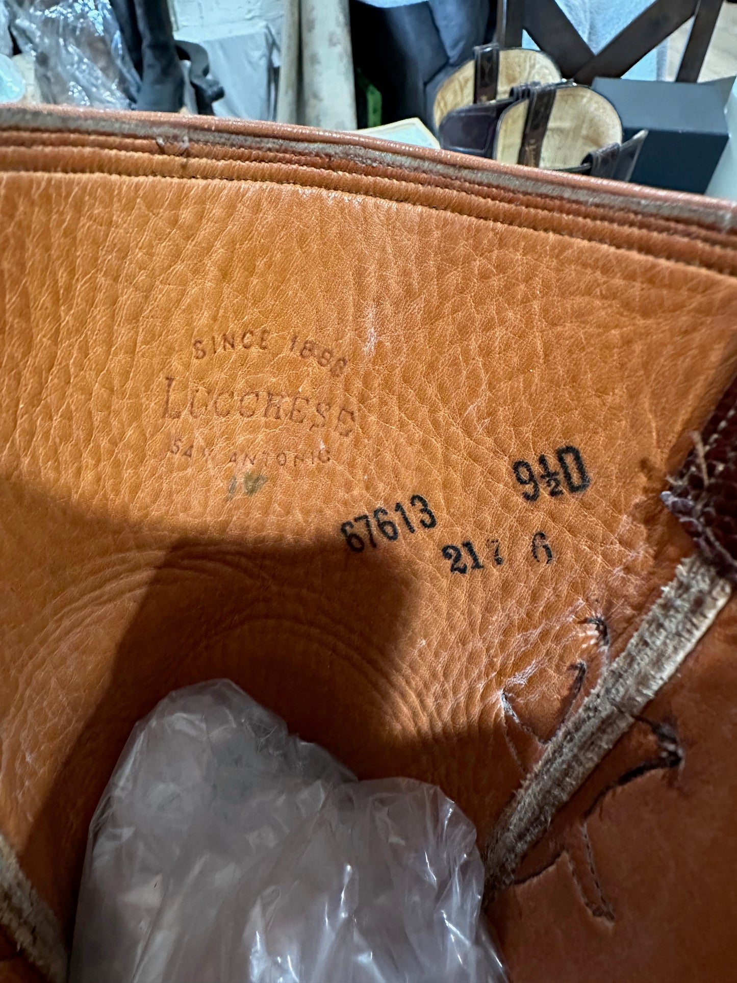 Lucchese San Antonio Full Teju Lizard Cowboy Boots size 9.5 D