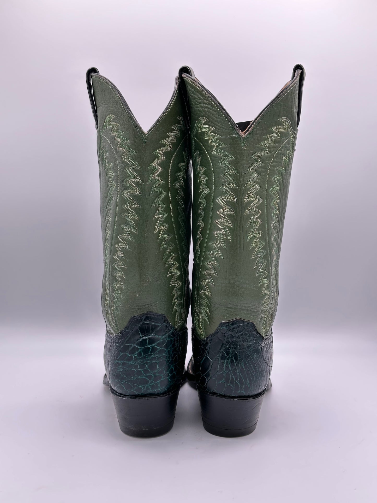 Justin Preban Vintage Sea Turtle Cowboy Boots size 8 D