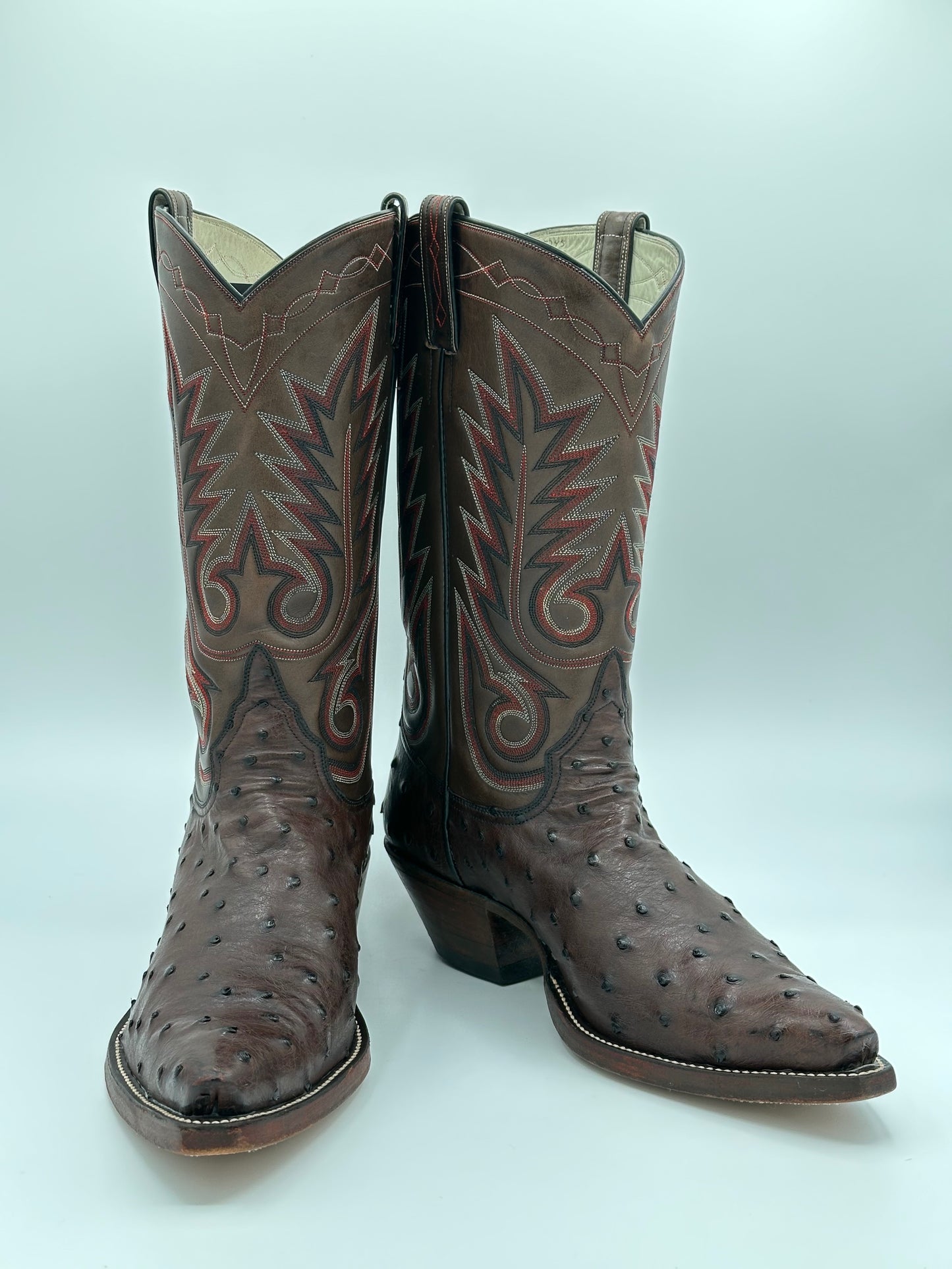 Eddie Kimmel Full Quill Ostrich Custom Cowboy Boots size 11 D