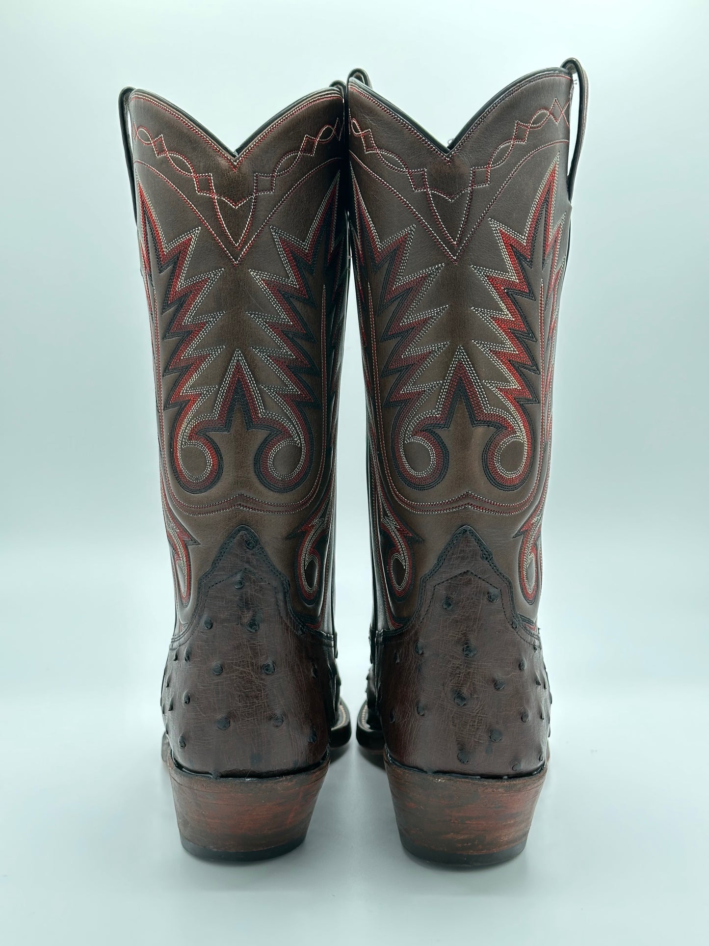 Eddie Kimmel Full Quill Ostrich Custom Cowboy Boots size 11 D