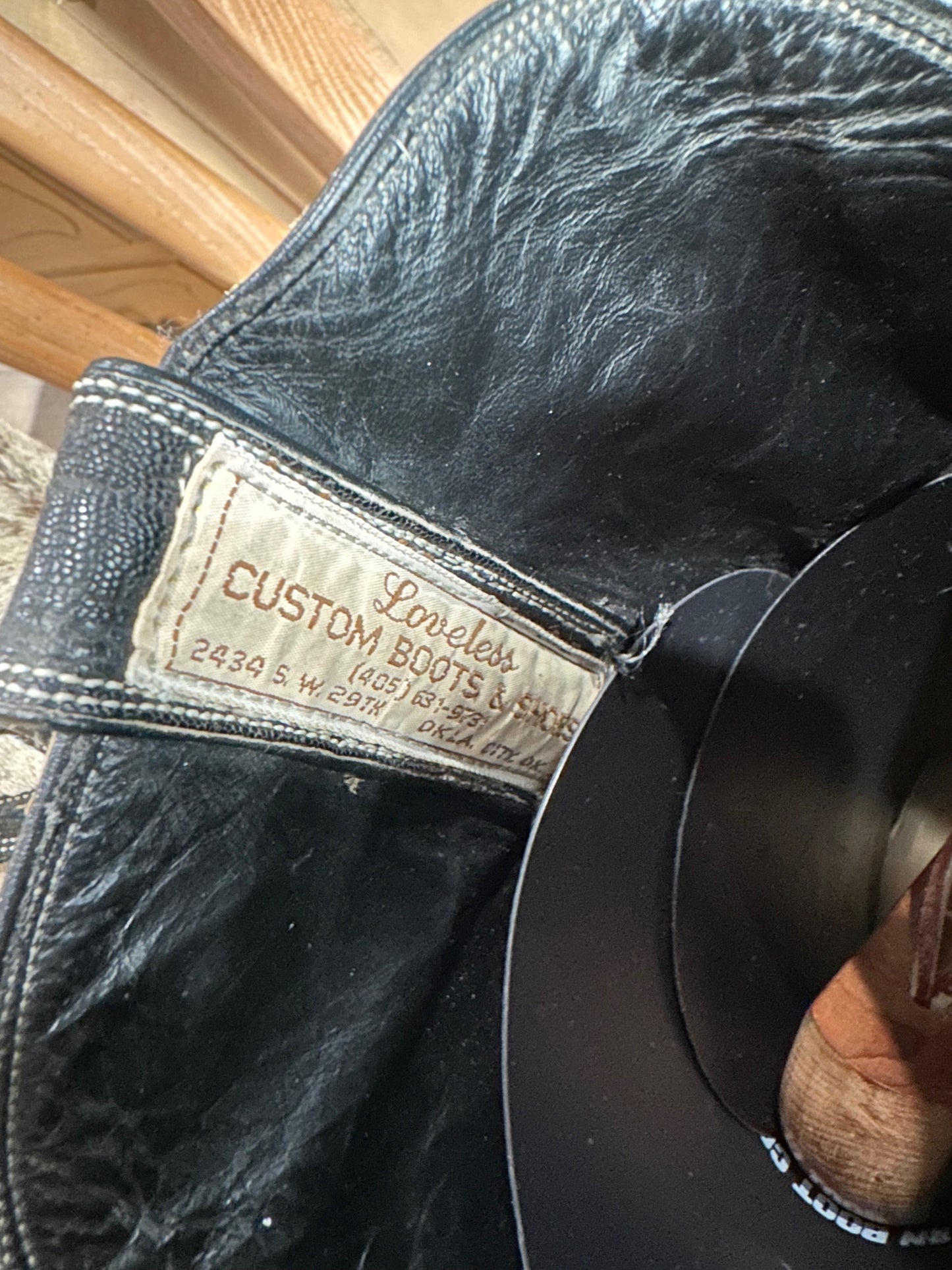 Loveless Custom Hair ON African Zebra Cowboy Boots size 8.5 D