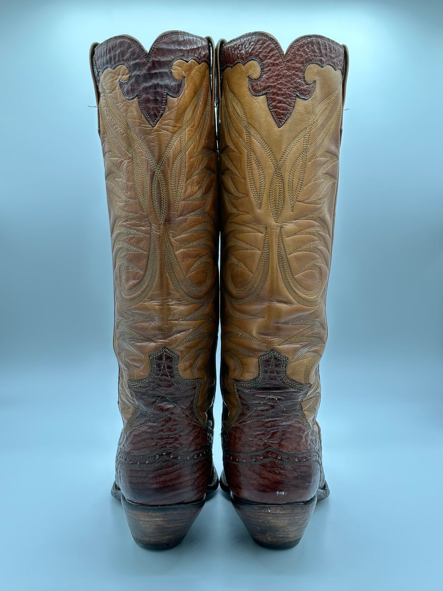 Paul Bond 1977 Custom Shark Cowboy Boot size 11 D