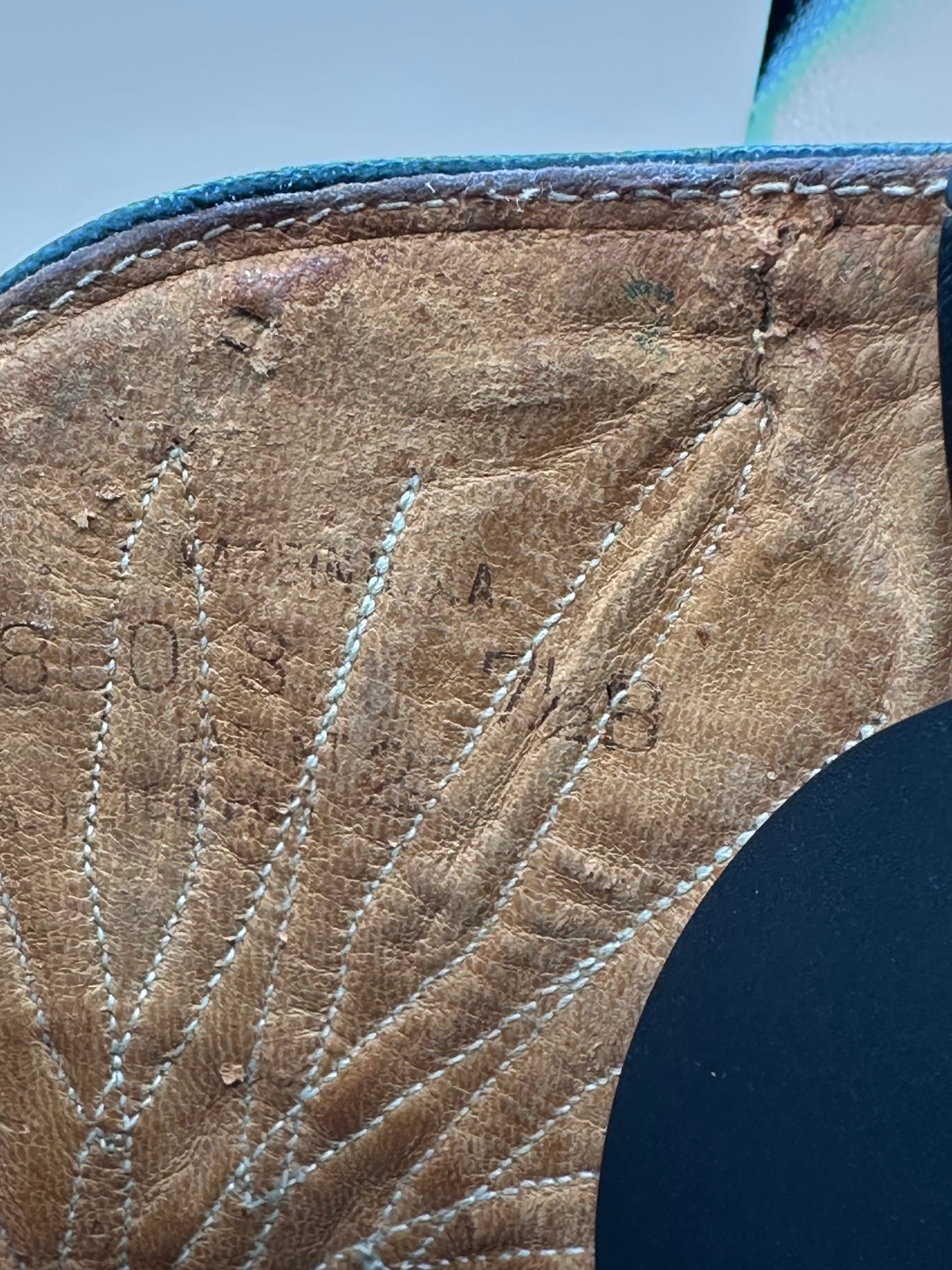 ACME Vintage Starburst Inlay Cowgirl Boots size 7.5 B