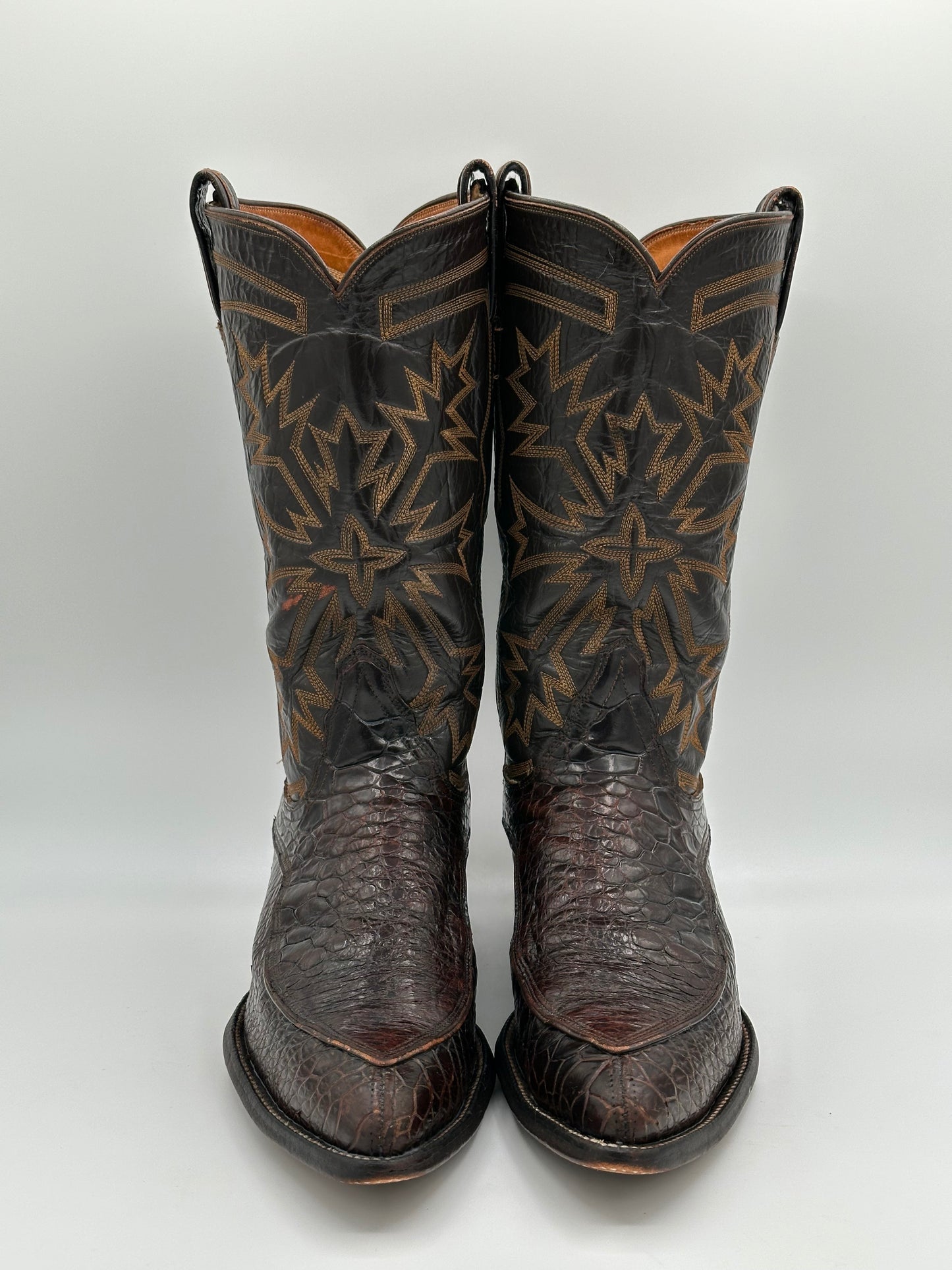 Tony Lama 1960s Preban Sea Turtle Cowboy Boots size 10 D