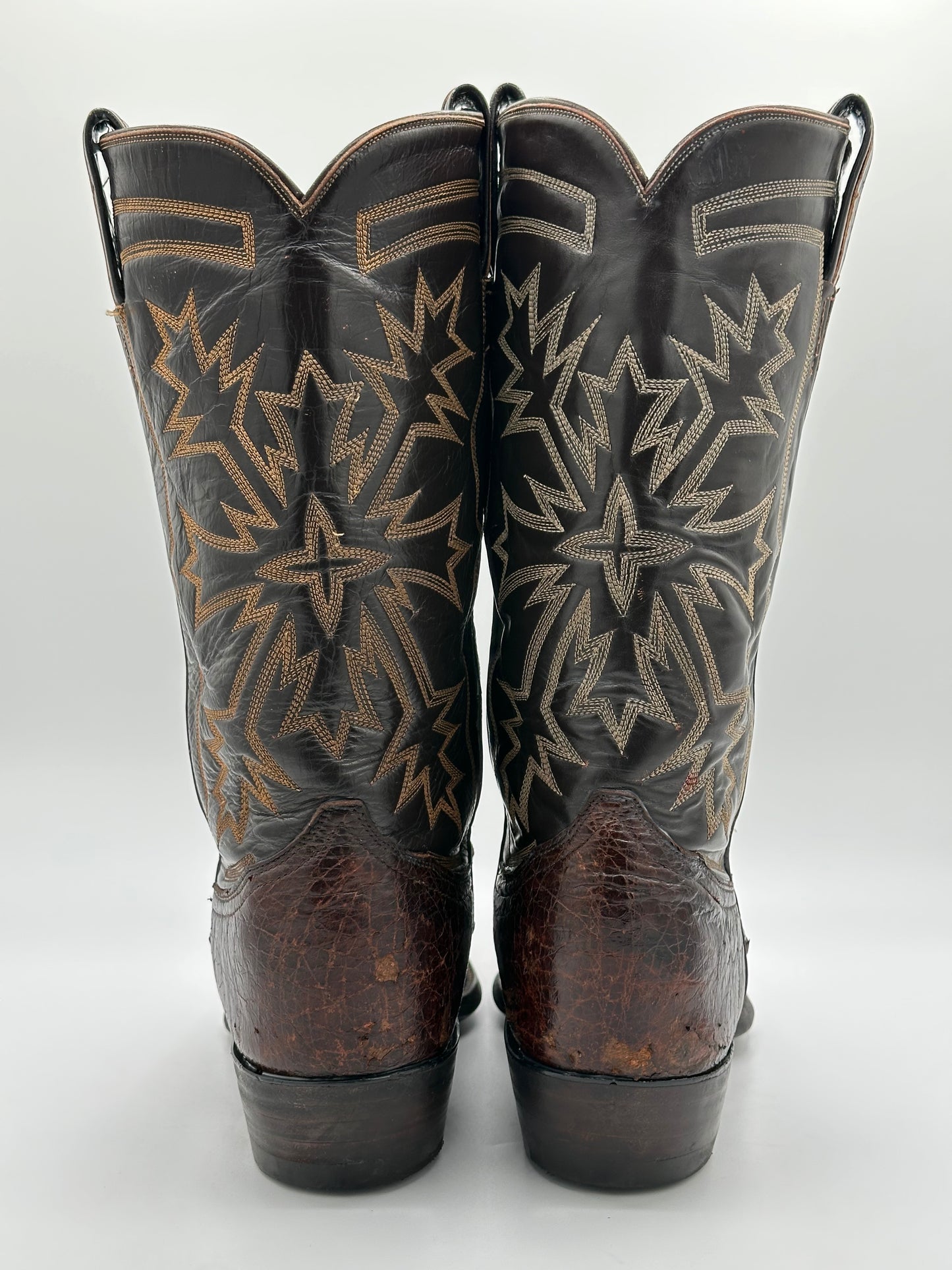 Tony Lama 1960s Preban Sea Turtle Cowboy Boots size 10 D
