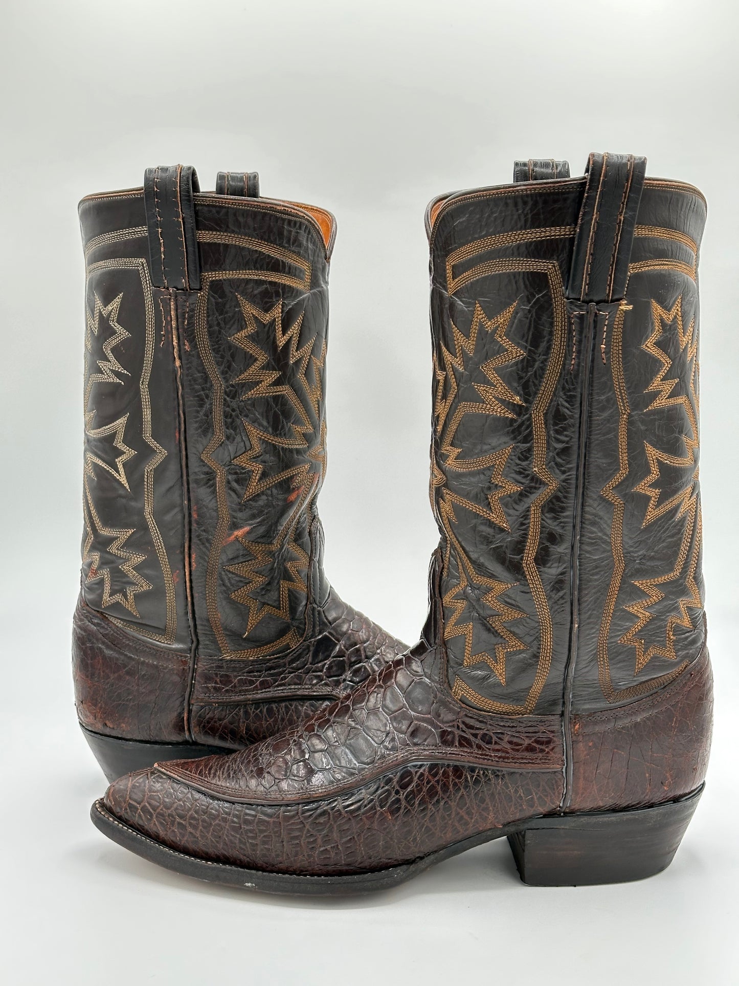 Tony Lama 1960s Preban Sea Turtle Cowboy Boots size 10 D