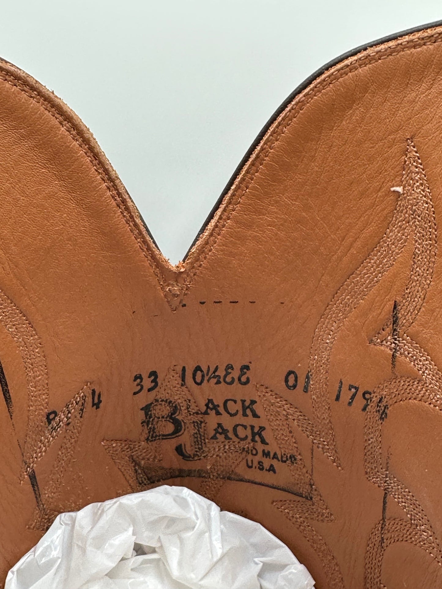 Black Jack African Bull Frog Cowboy Boots size 10.5 EE