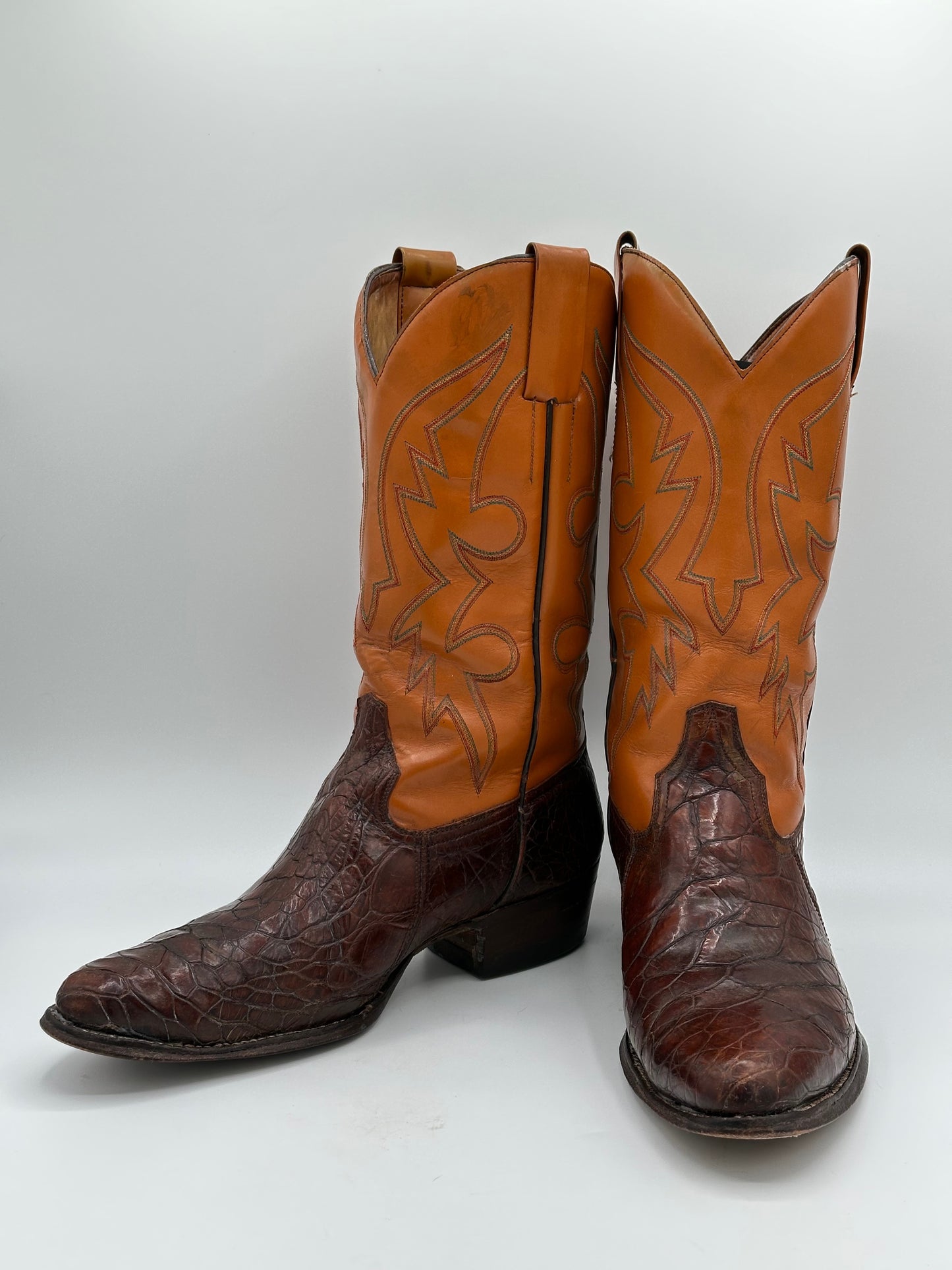 Vintage Sea Turtle Cowboy Boots size 10 D