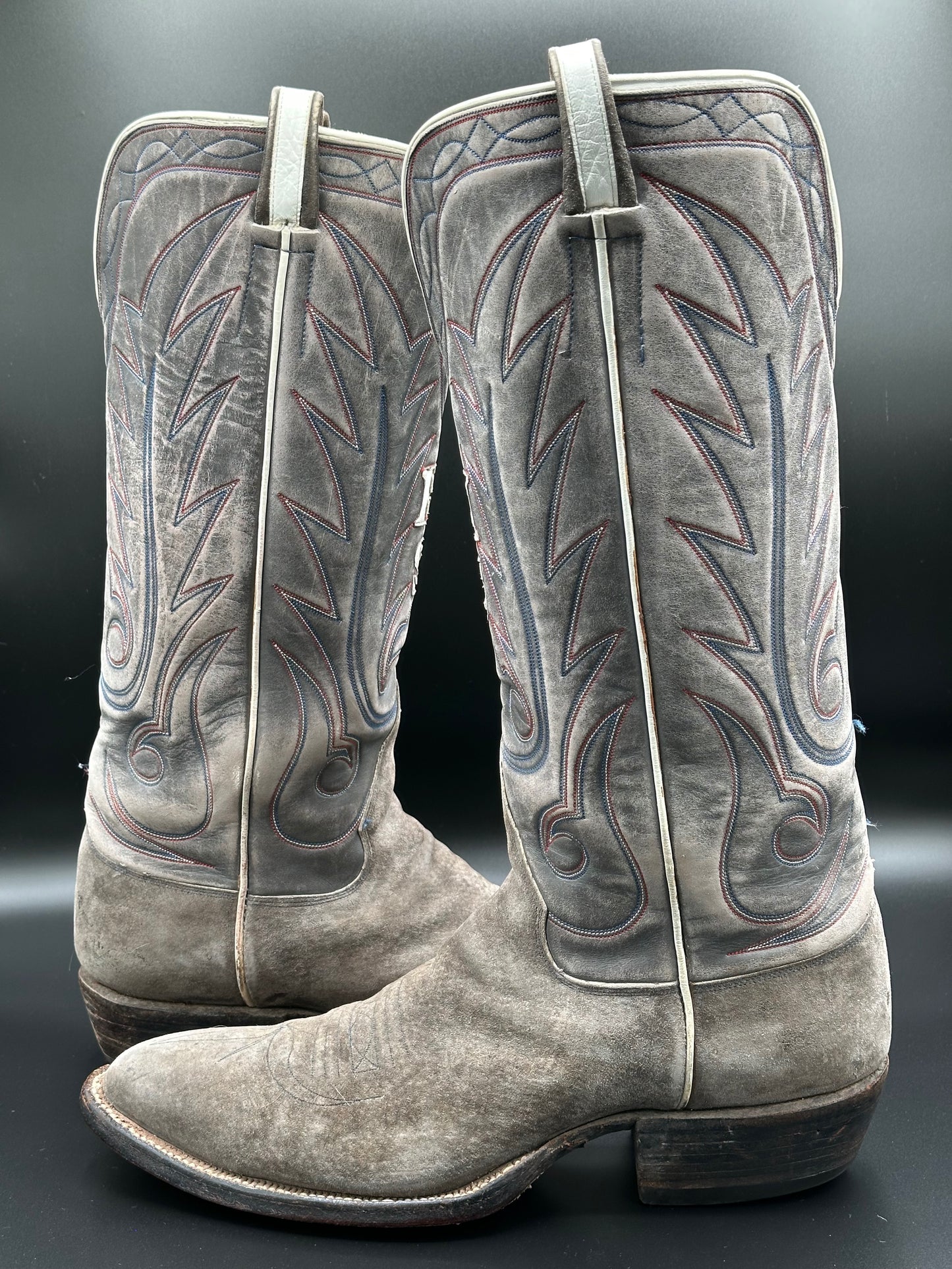 Ray Jones Custom Cowboy Boots Sueded size 13 D