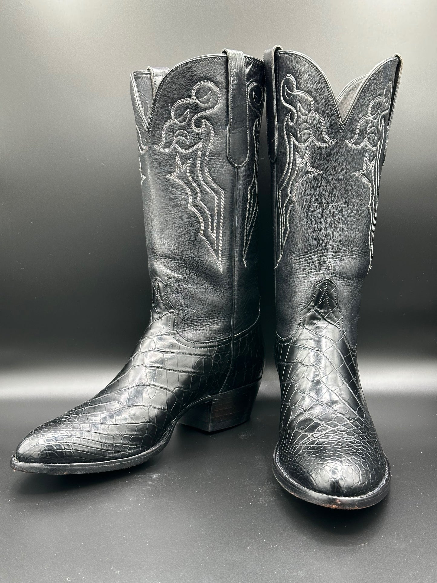 Falconhead - Tres Outlaws Bias Cut American Alligator in size 11.5 D
