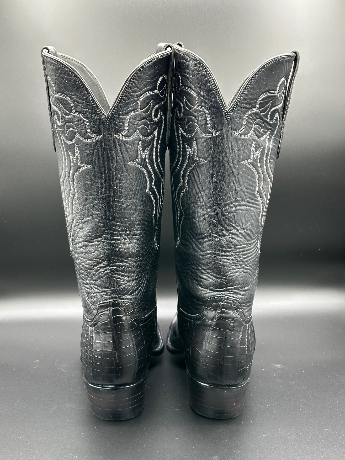 Falconhead - Tres Outlaws Bias Cut American Alligator in size 11.5 D