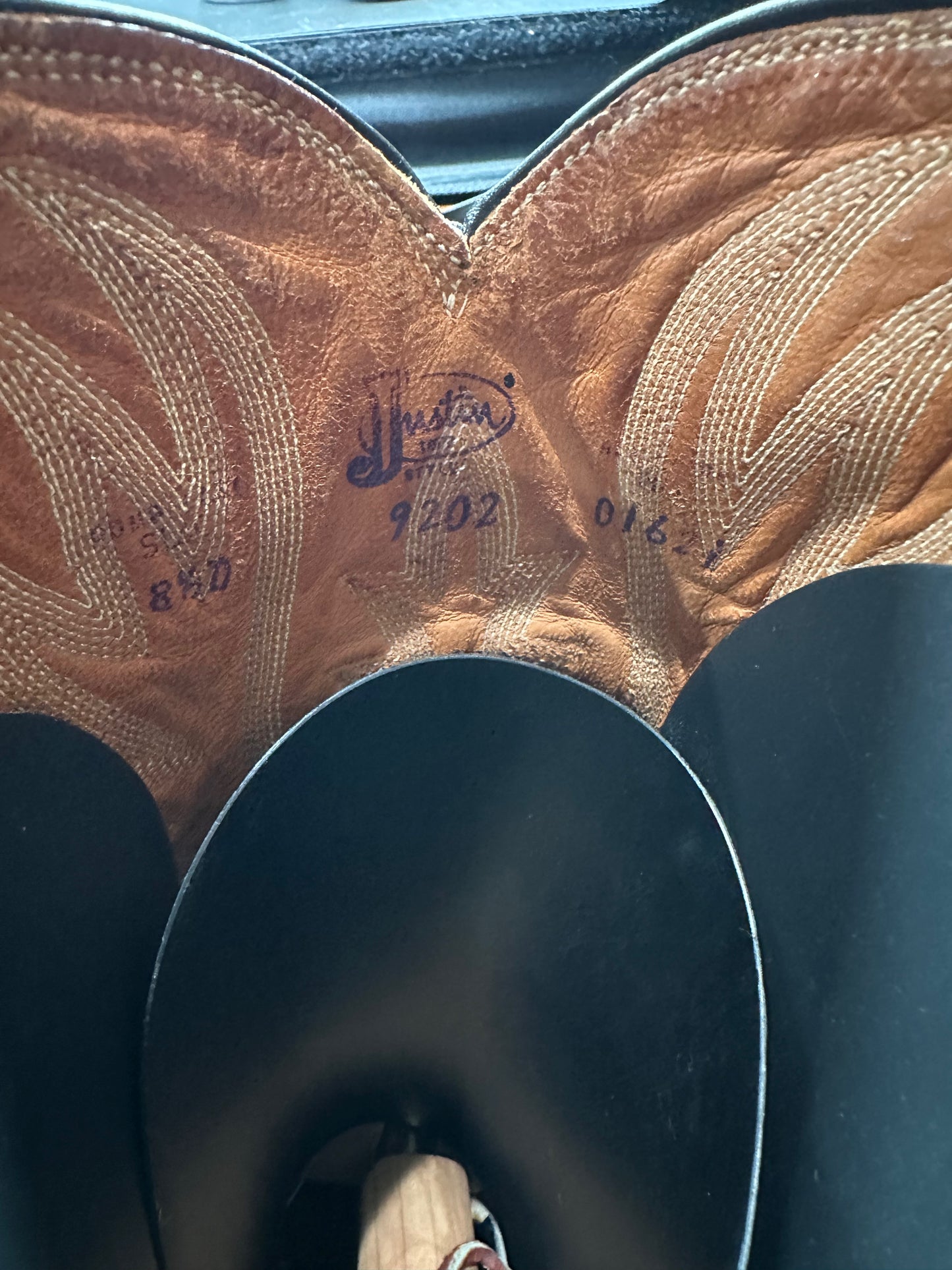 1970's Justin Preban Sea Turtle Cowboy Boots size 8.5 D