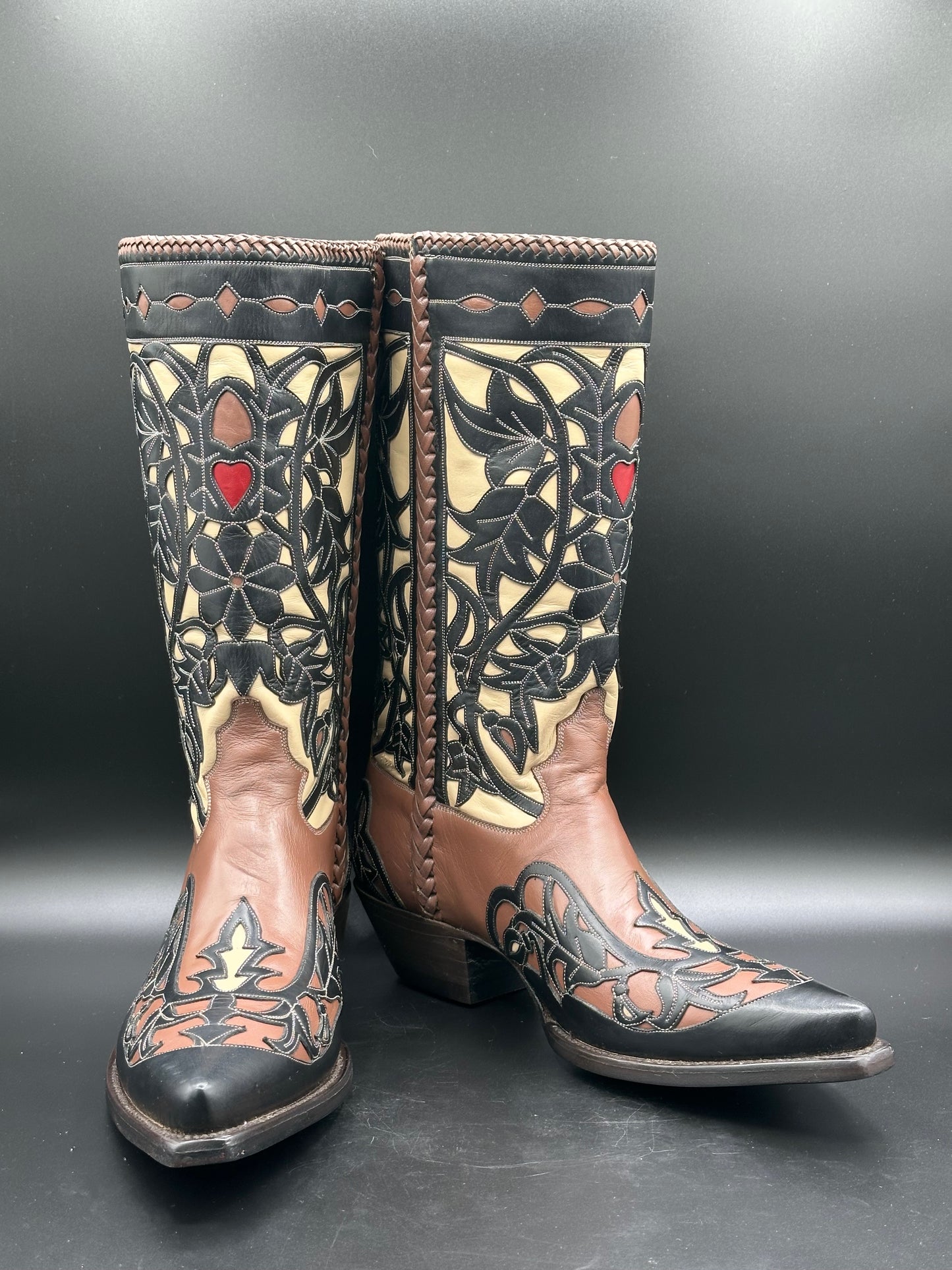 Liberty Custom Inlay Cowboy Boots size 10 D - UNWORN