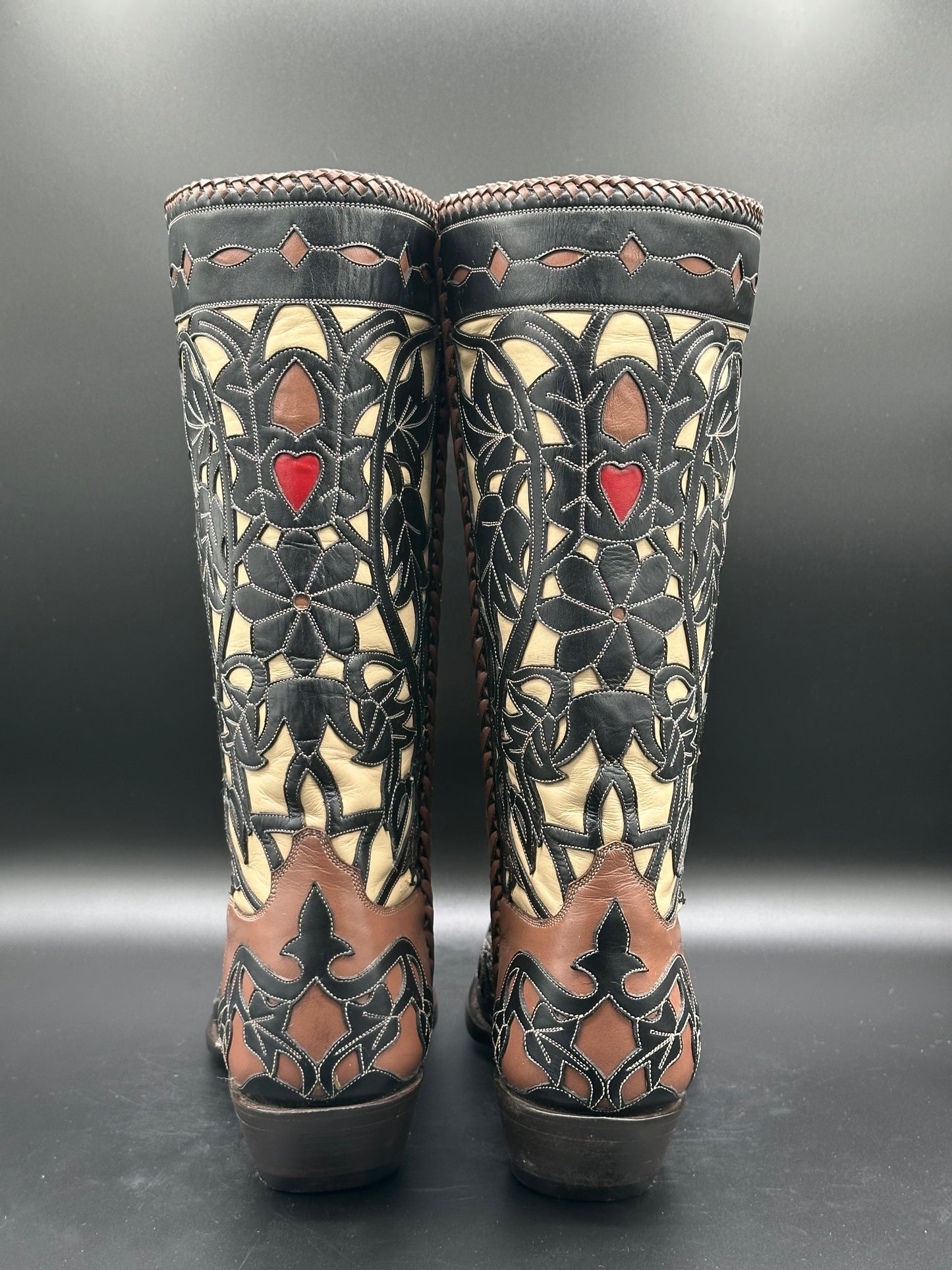 Liberty Custom Inlay Cowboy Boots size 10 D - UNWORN