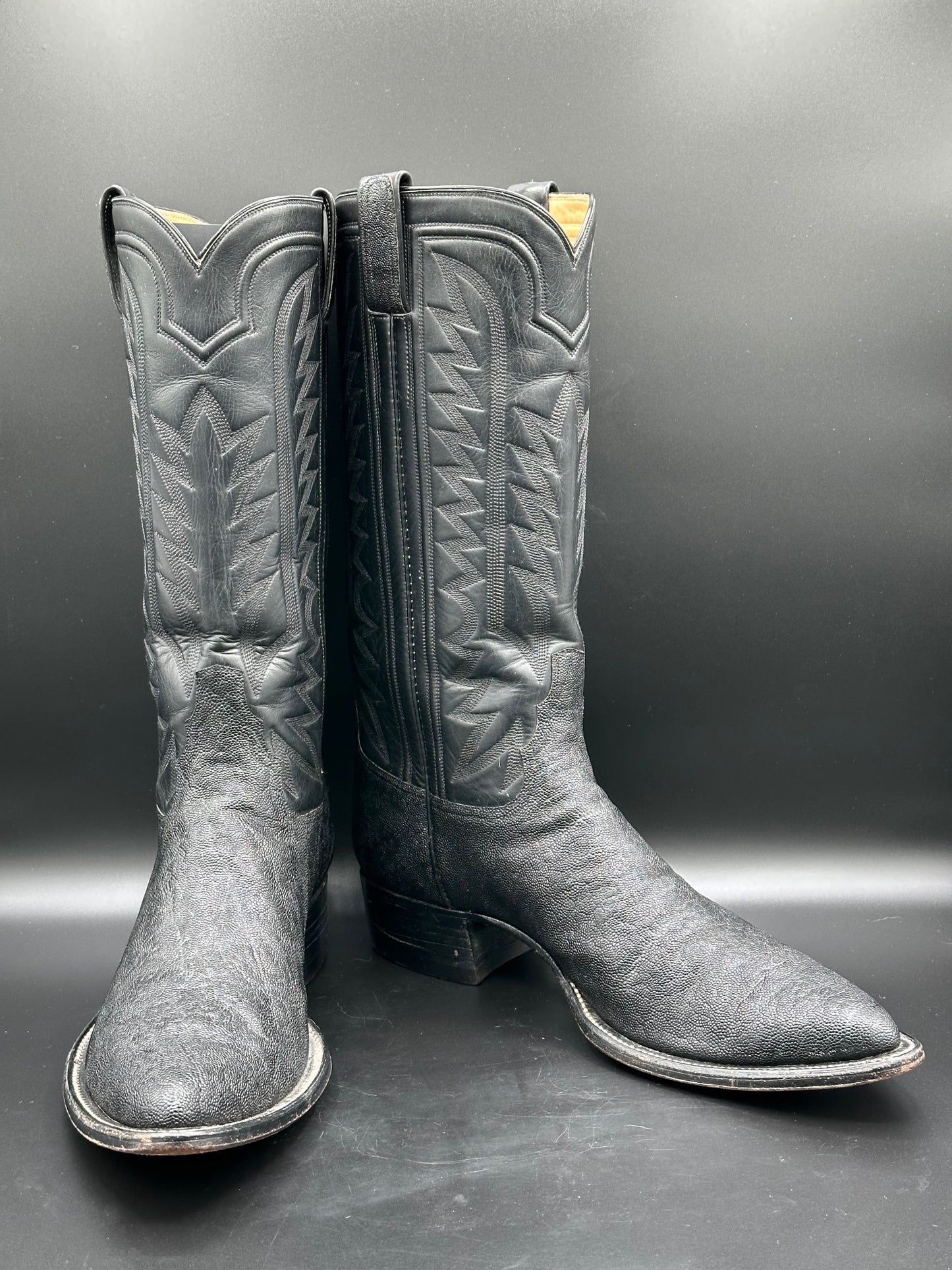 Custom Elephant Cowboy Boots size 10.5 D