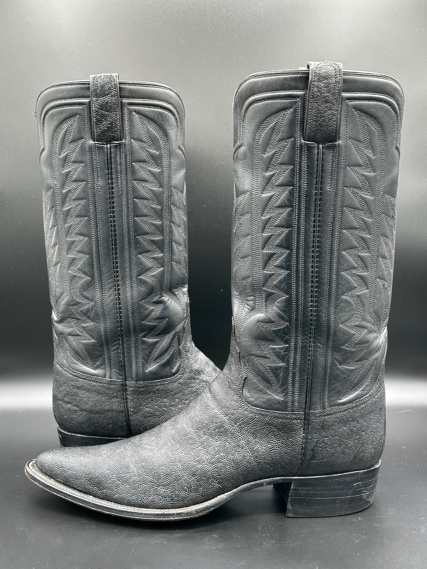 Custom Elephant Cowboy Boots size 10.5 D