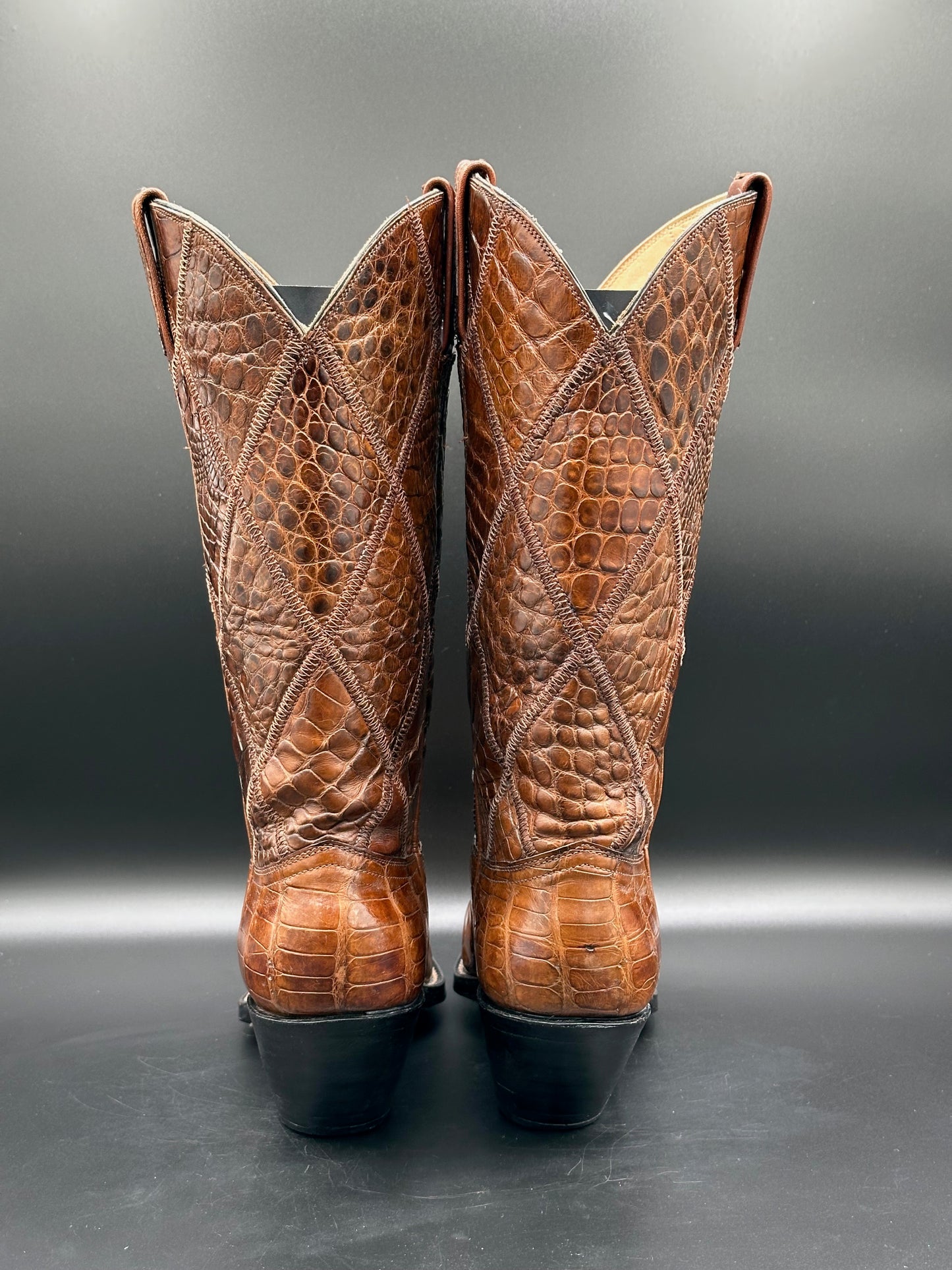 Austin Hall Custom Full Alligator Cowgirl Boots size 7.5 B