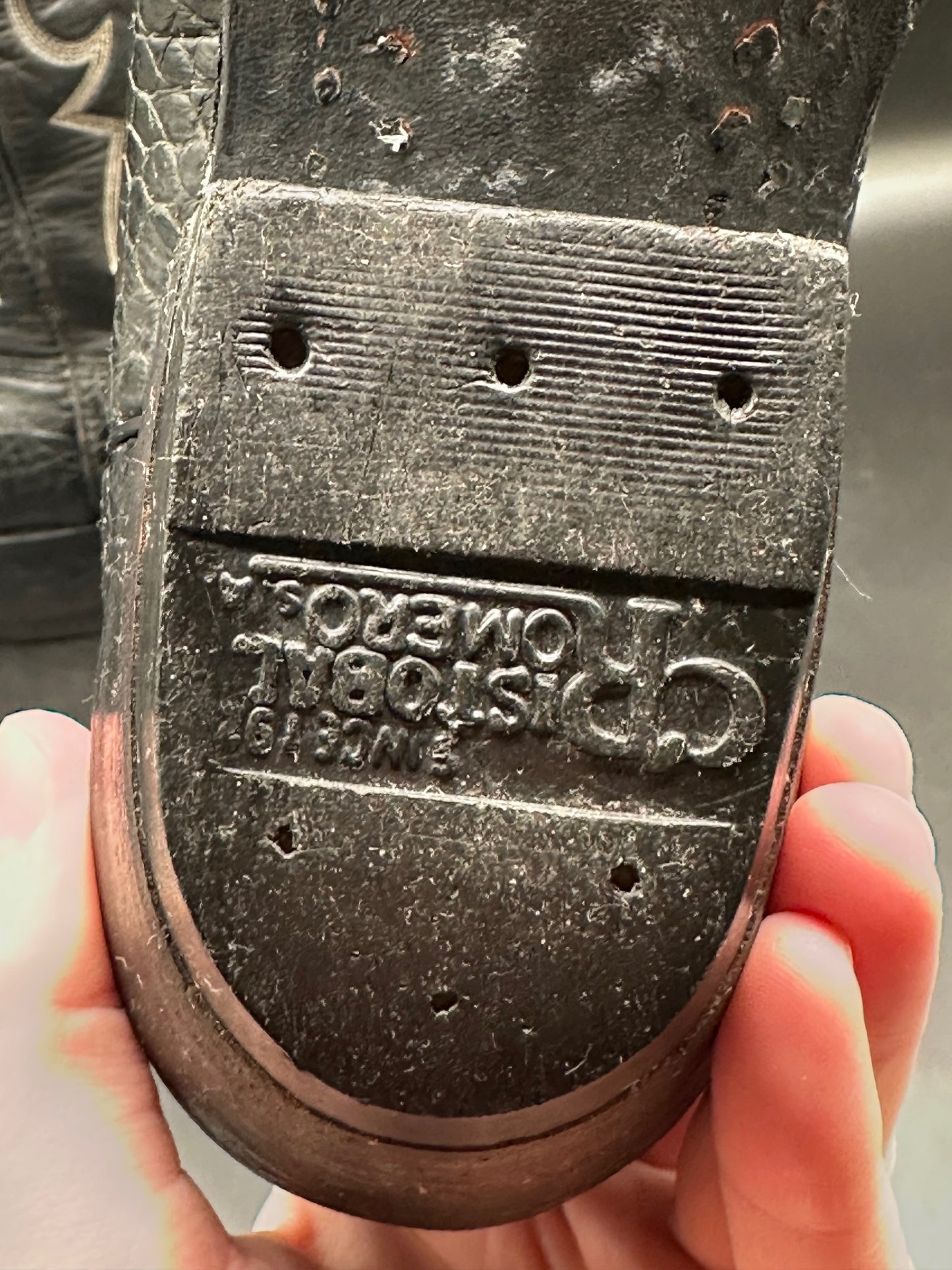 Romero Preban Sea Turtle Cowboy Boots size 8.5 EE