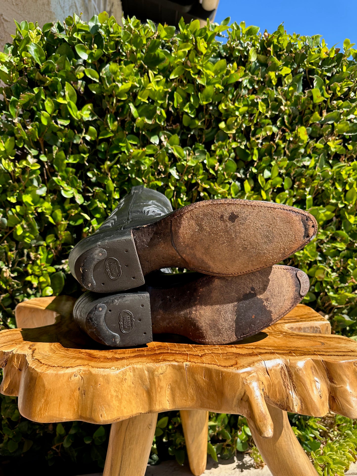 Custom GG Initials Nocona Calf Skin Cowboy Boots size 10.5 AA