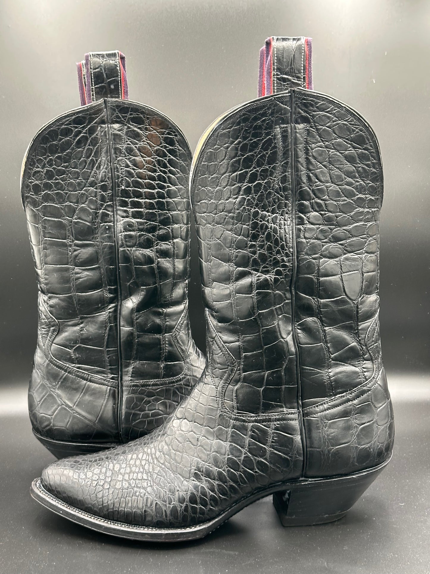 Griffith - Blucher Boot Company Custom Full American Alligator Western Boots 11.5 D