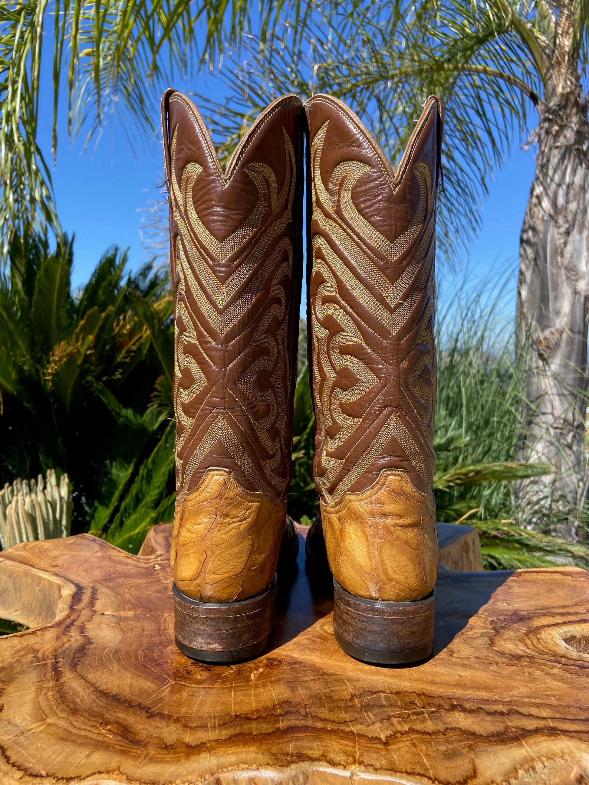 Tony Lama Bias Cut Preban Anteater Cowgirl Boots 5 B