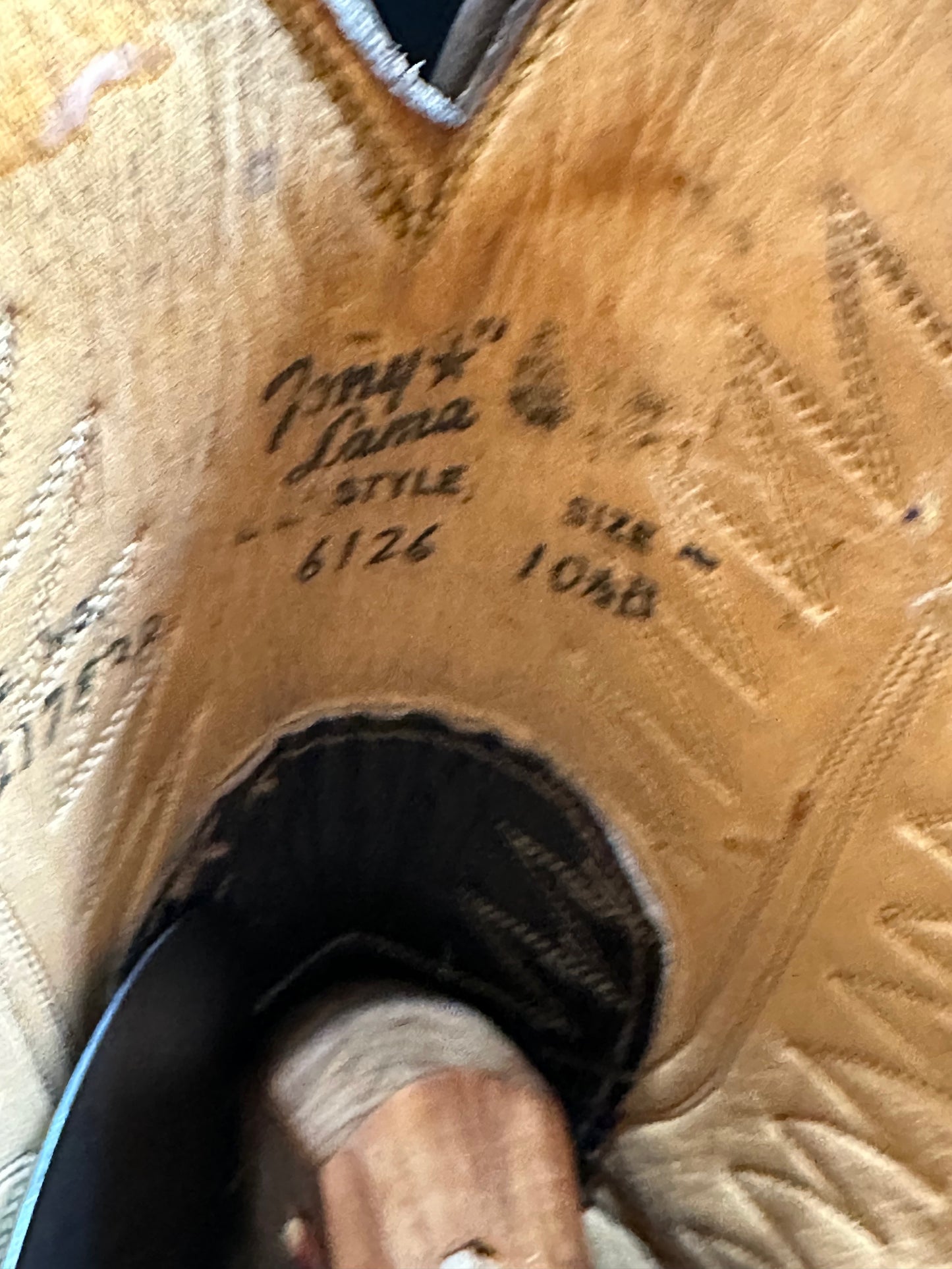 Tony Lama 1960's Preban Whale Cowboy Boots size 10.5 B