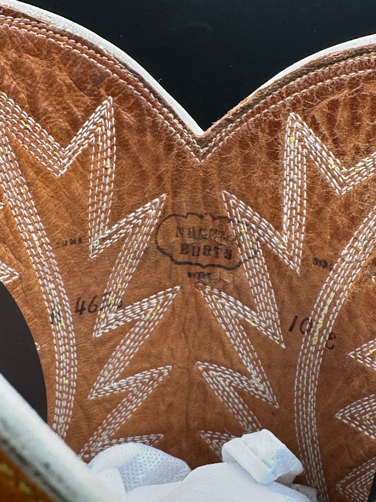 1970's Nocona Preban Honey Sea Turtle Cowboy Boots size 10 E