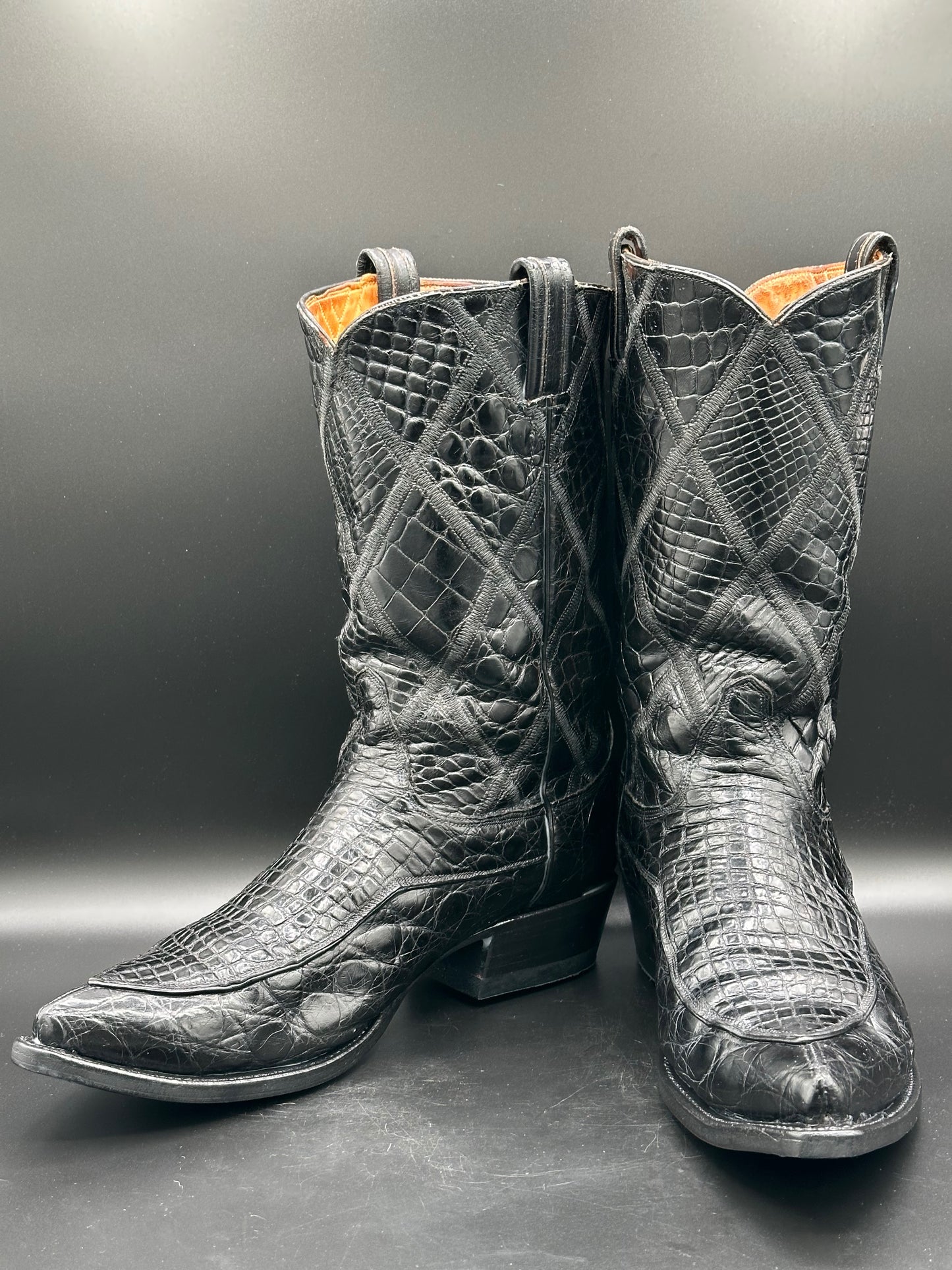 1950's Tony Lama Full American Alligator Cowboy Boots size 11 D