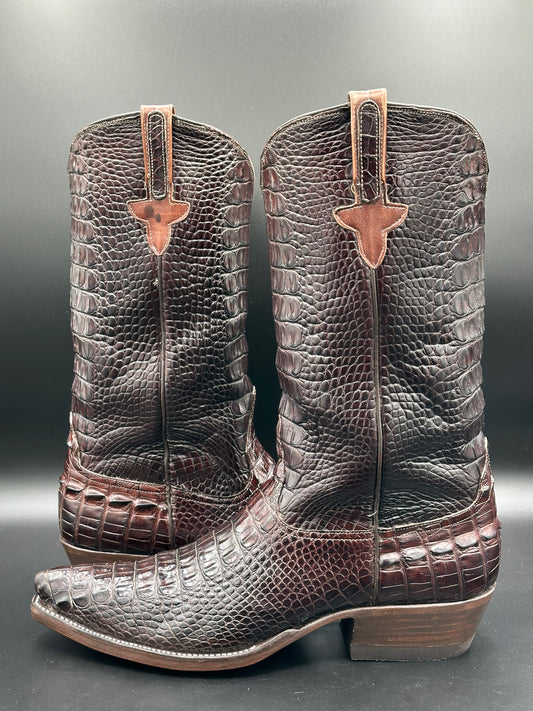 Rios of Mercedes Full American Alligator Cowboy Boots size 9 D