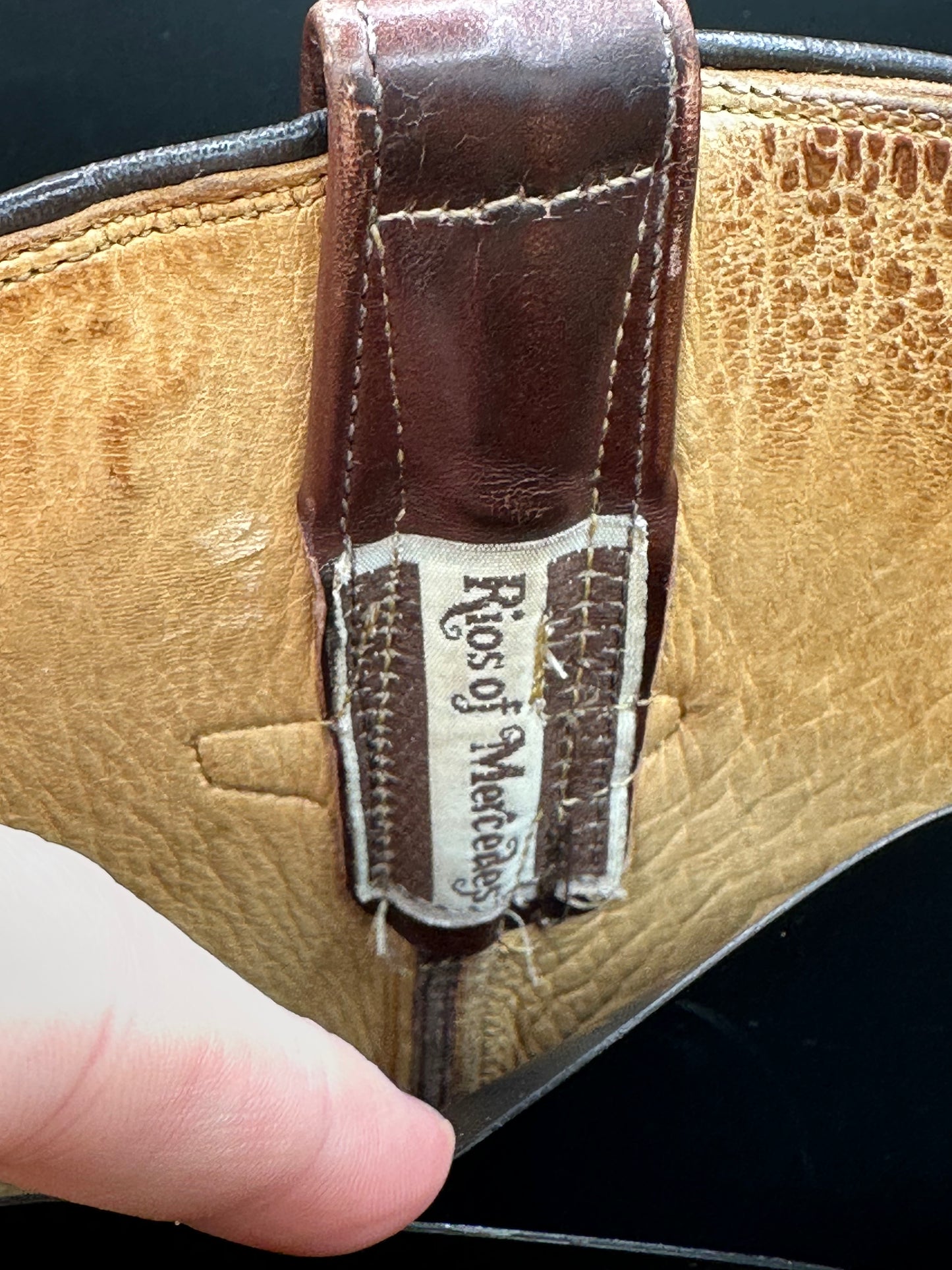 Rios of Mercedes Full American Alligator Cowboy Boots size 9 D