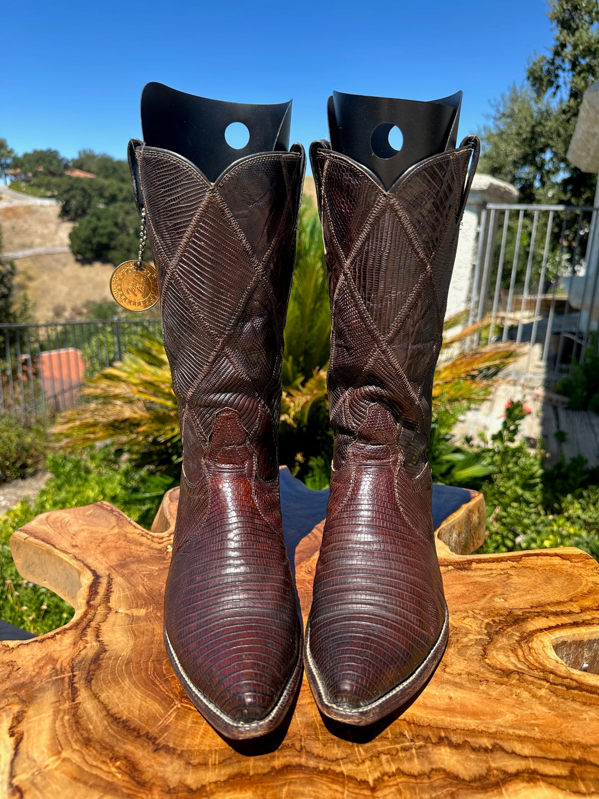 Tony Lama Exotic Teju Lizard Boots | Men\'s 7.5 SOLD?EXOTIC Tony Lama Boots Size 7.5M  main image 4