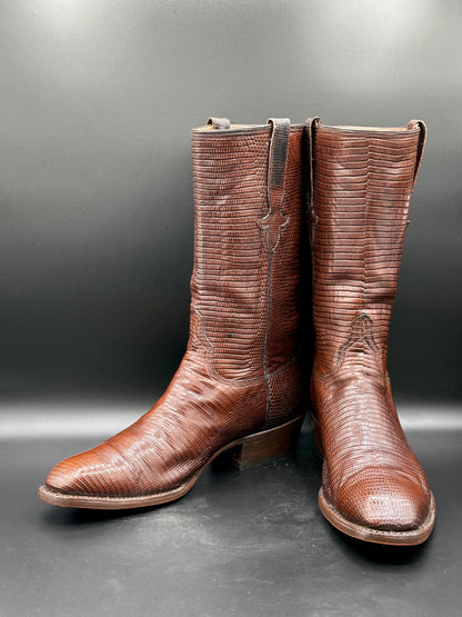 1970's Lucchese San Antonio Full Teju Lizard size 11 D