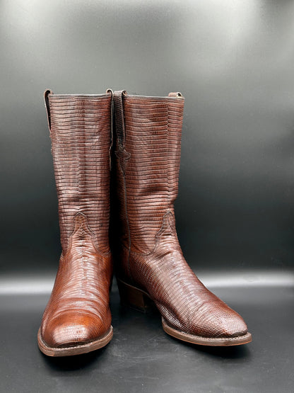 1970's Lucchese San Antonio Full Teju Lizard size 11 D
