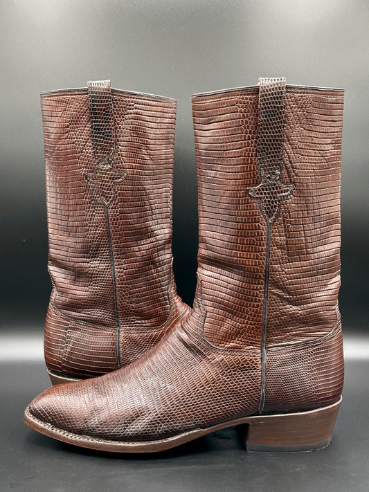 1970's Lucchese San Antonio Full Teju Lizard size 11 D