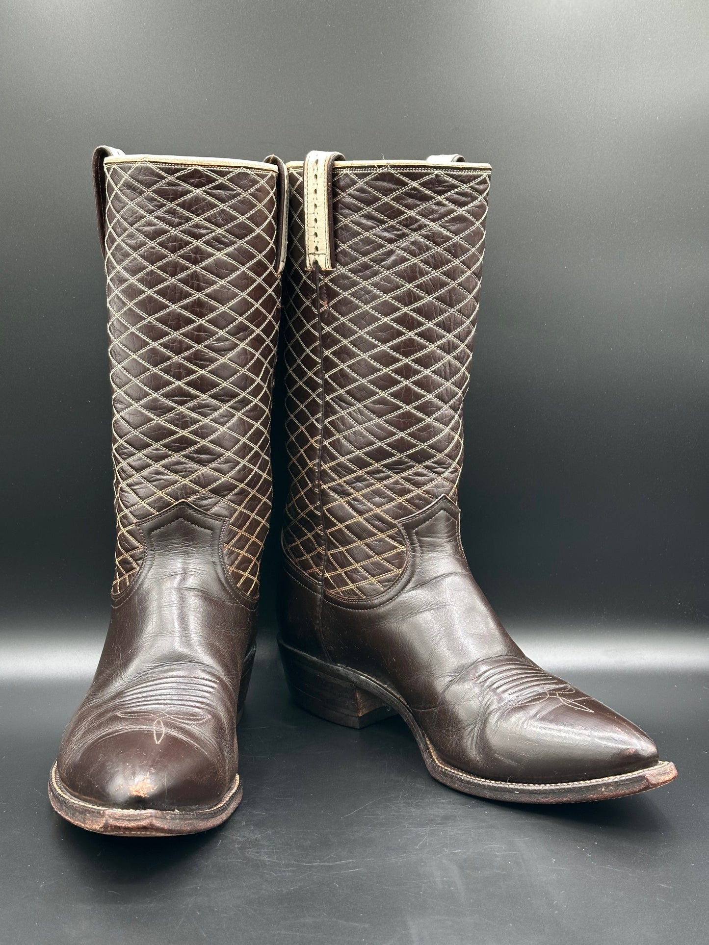 1960's Justin Vintage Cowboy Boots 8.5 D