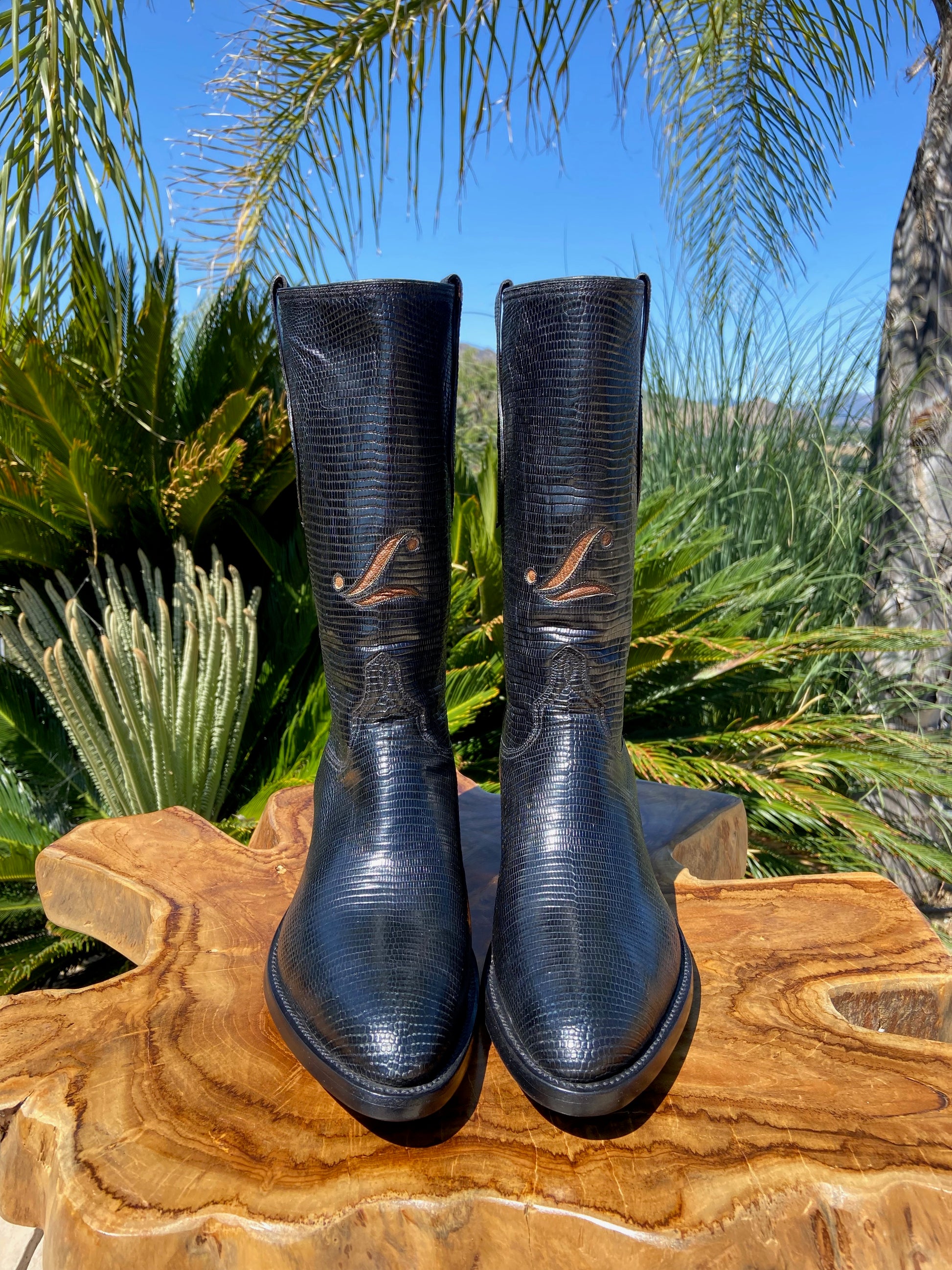 Lucchese San Antonio Full Teju Lizard Cowboy Boots D – Western