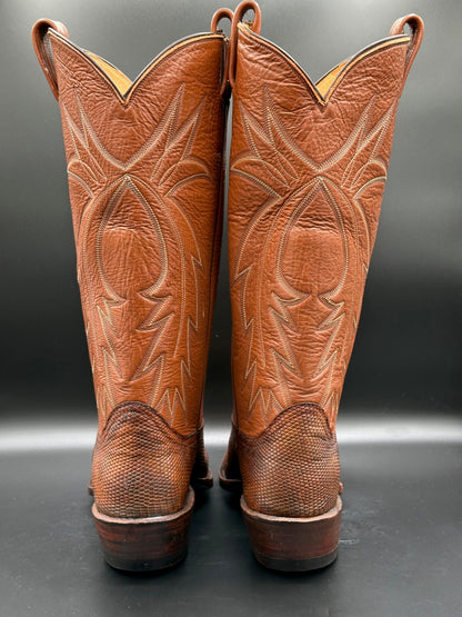 Jack Rowin Custom Teju Lizard Cowboy Boots size 12 D