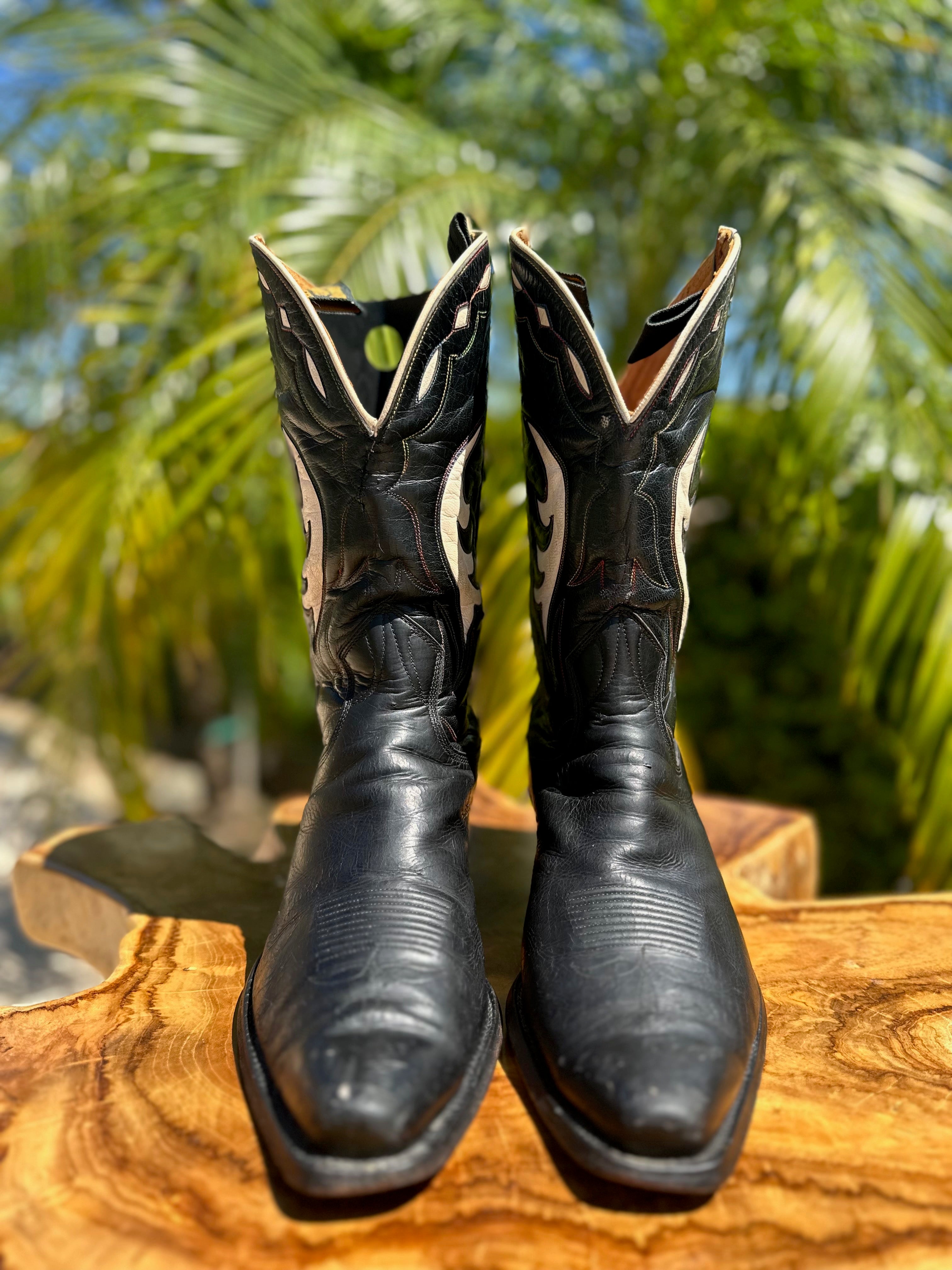 RARE VINTAGE TONY Lama Exotic Snake Skin Cowboy Western Boots USA Men RARE VINTAGE TONY Lama Exotic Snake Skin Cowboy Western Boots USA Men