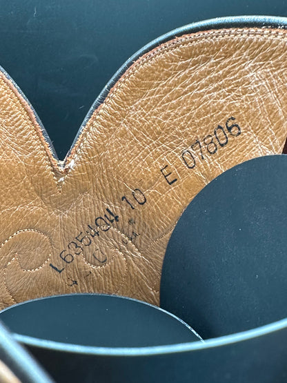 Lucchese Bias Cut American Alligator w/ Mission Alligator Inlay Cowboy Boots size 10 E