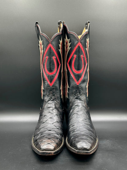 Rios of Mercedes Custom Preban Anteater Cowboy Boots size 9 B