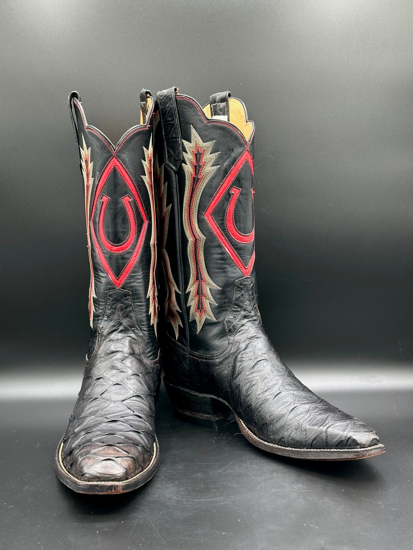 Rios of Mercedes Custom Preban Anteater Cowboy Boots size 9 B