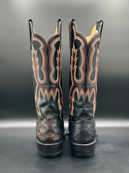 Rios of Mercedes Custom Preban Anteater Cowboy Boots size 9 B