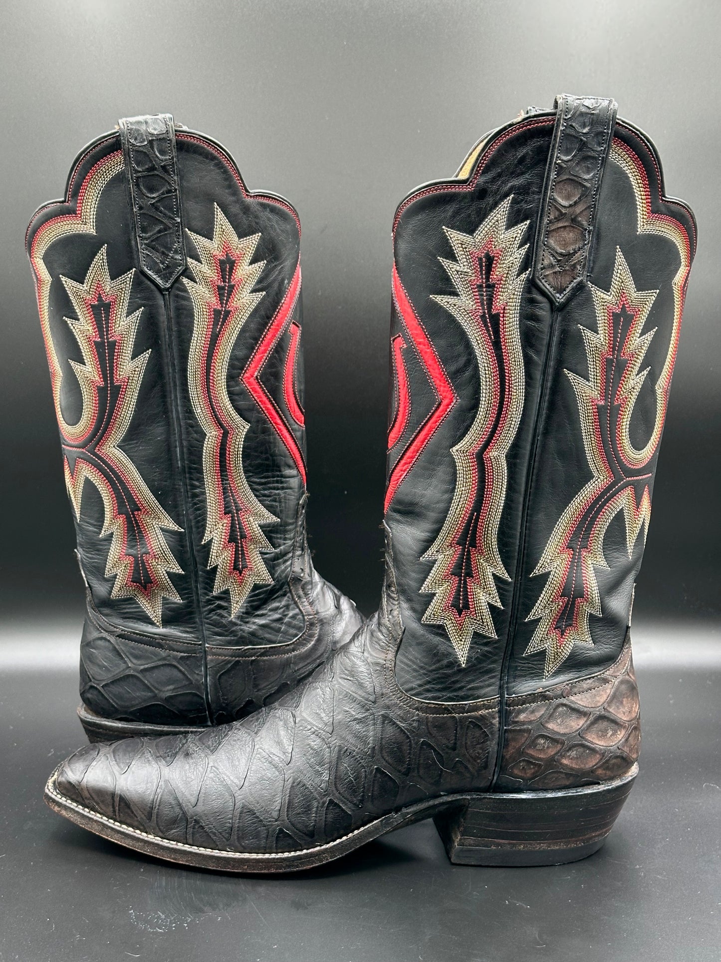 Rios of Mercedes Custom Preban Anteater Cowboy Boots size 9 B