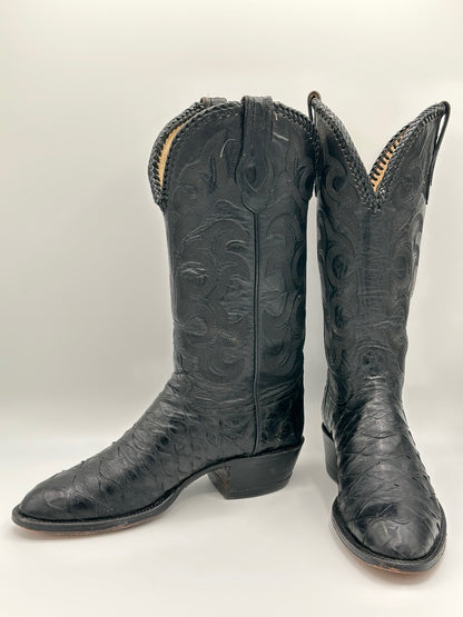 Hondo Preban Custom Anteater Cowboy Boots w/ Braided Cord size 8.5 D