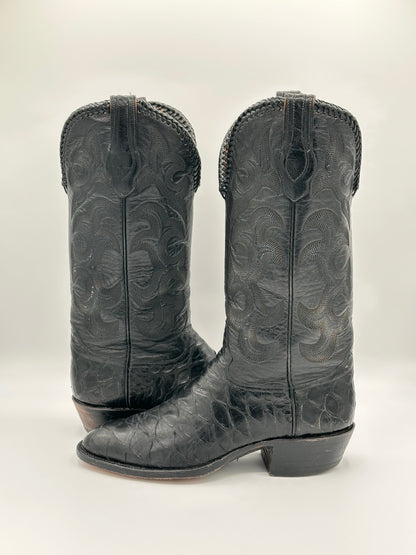 Hondo Preban Custom Anteater Cowboy Boots w/ Braided Cord size 8.5 D