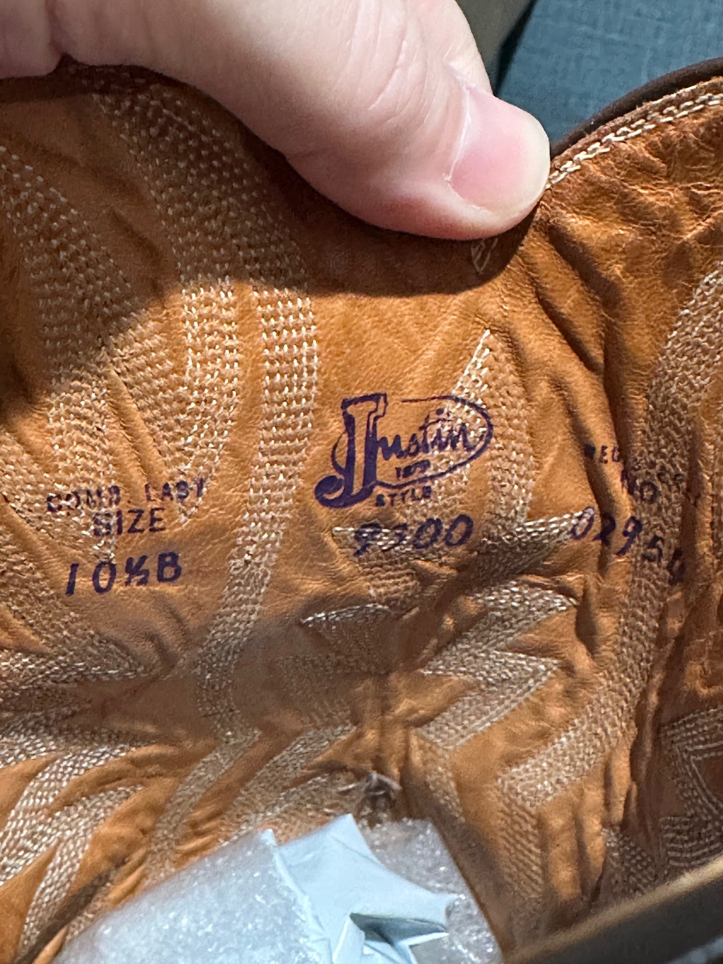 1970's Preban Justin Honey Sea Turtle Cowboy Boots size 10.5 B