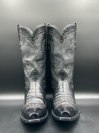 Stallion Majestic Caiman Cowboy Boots size 10 D